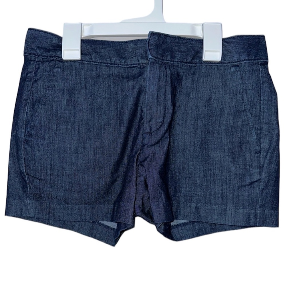 Denim dress shorts